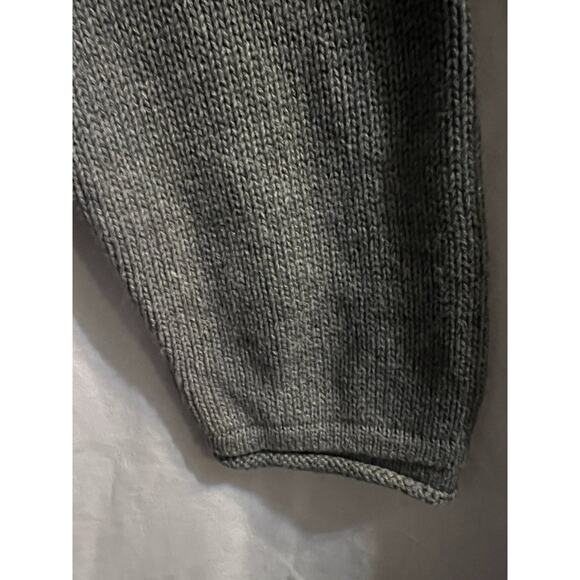 BOLD ELEMENTS Large Open Front Cardigan Side Slits Light Weight Heathered Gray - Picture 4 of 12